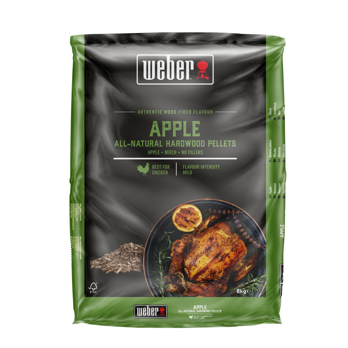 Weber viðar-pallettur – Epli